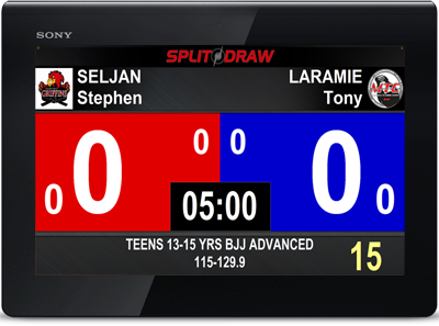 SplitDraw Tournament Management Score Clock