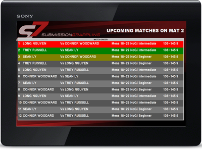 SplitDraw Tournament Management Match Display